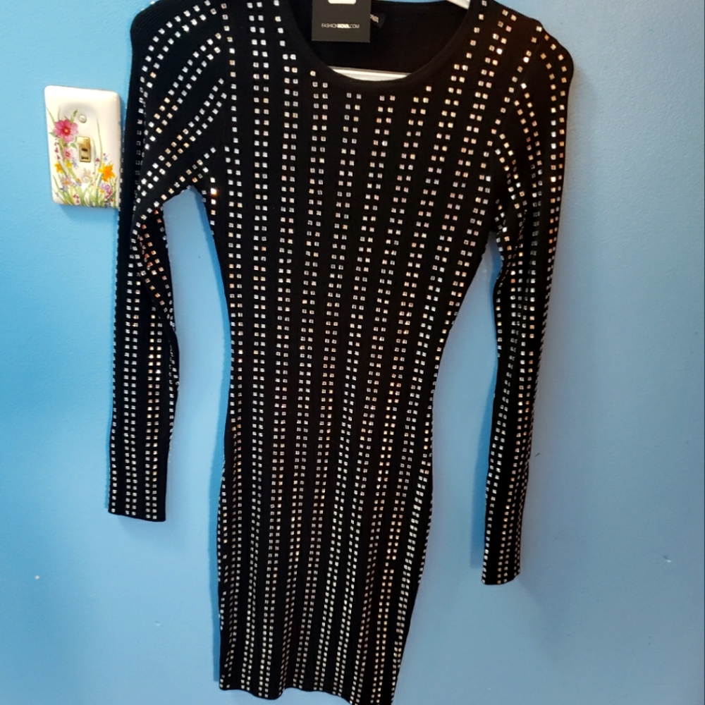 Fashionnova Join the group chat Sweater dress